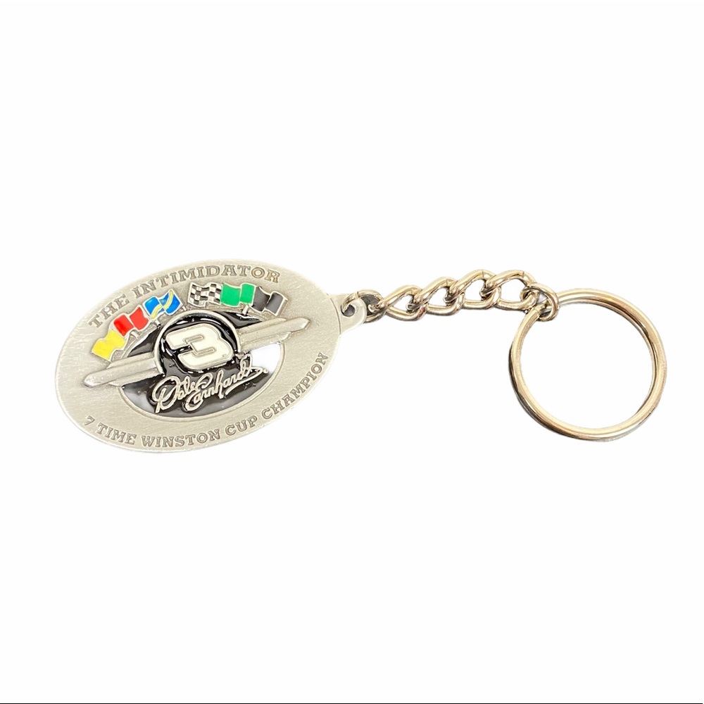 DALE EARNHARDT #3 pewter keychain